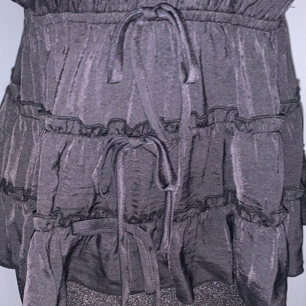 NEW- FUN & Elegant Black Ruffled Camisole Top All In One! - Picture 4 of 13